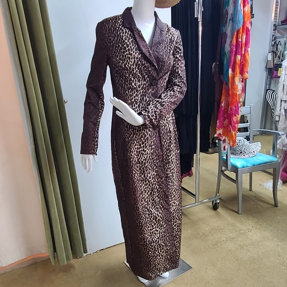 1990's DOLCE & GABBANA Leopard Printed Long Coat - Picture 13 of 15